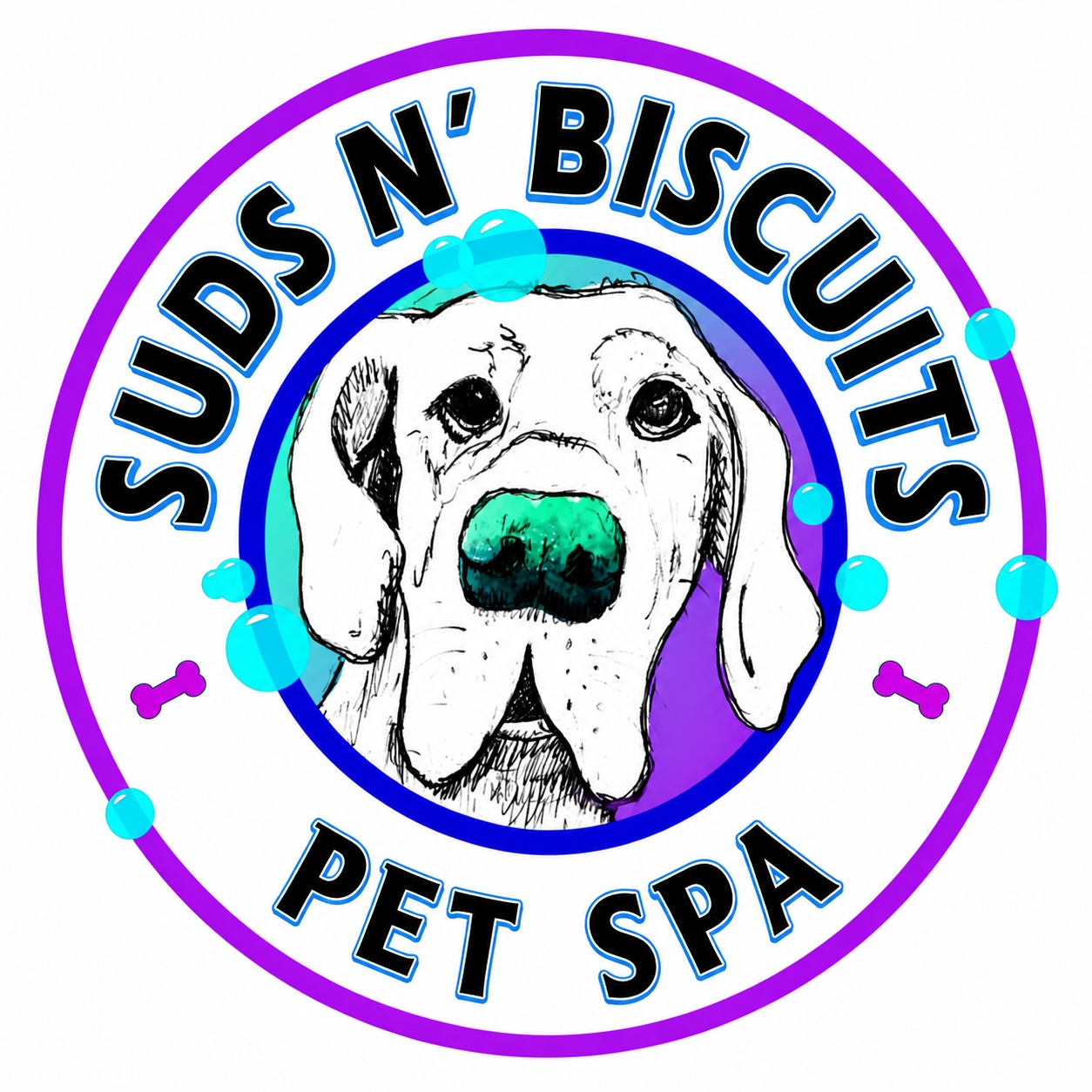 Suds n' Biscuits Pet Spa logo